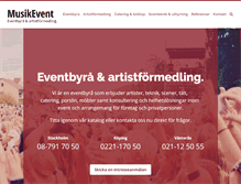 Tablet Screenshot of musikevent.se